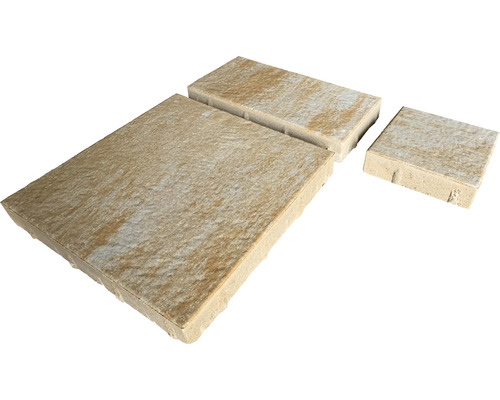 Drei Steinplatten für den Außenbereich