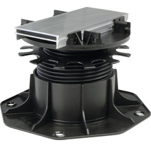 Verstellfuß für Terrassendielen mit Aluminiumprofil