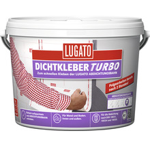 Lugato Dichtkleber Turbo im Eimer zur schnellen Verklebung von Abdichtungsbahnen.
