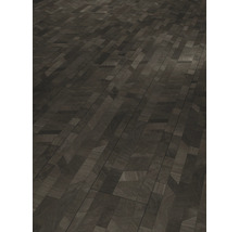 Verlegter dunkler Parkettboden