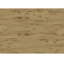 Nahaufnahme eines hellbraunen Vinylbodens mit Holzoptik.