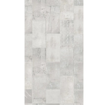 Helle Wandfliesen mit Steinoptik, rechteckig