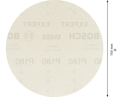 Schleifblatt für Exzenterschleifer Bosch Professional, , Korn 180, Ungelocht, 5 Stück