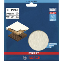 Bosch Expert Schleifgitter, Körnung P240, Durchmesser 150 mm, 5 Stück
