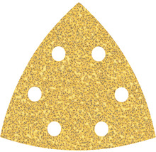 Dreieckiges Schleifpapier mit Löchern