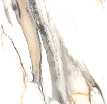 Nahaufnahme einer Bodenfliese mit Marmoroptik