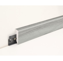 Sockelleiste aus Holz mit Befestigung an einer Wand