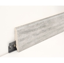 Sockelleiste mit Befestigungsclip zur Wandmontage