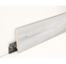 Sockelleiste aus Holz mit Befestigungsclip