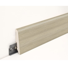 Sockelleiste aus Holz mit Befestigungsclip