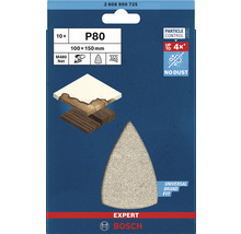 Bosch Expert Schleifblätter, Körnung P80, 100x150 Millimeter, 10 Stück