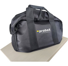 Schwarze Werkzeugtasche mit Tragegriffen und Probst Logo