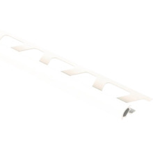Abschlussprofil Schlüter RONDEC-PRO PVC, briliantweiß, Länge 250cm, Höhe 8 mm