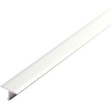 Trenn- und Abdeckprofil T-Floor Aluminium Länge 100 cm Höhe 8 mm Sichtfläche 25 mm silber