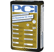 Produktbild: PCI Flexmörtel® S1 Flott verformungsfähiger Fliesenkleber für grossformatige Bodenfliesen 20 kg