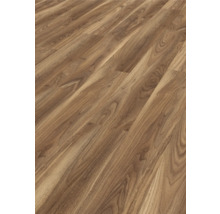 Nahaufnahme von Laminatboden mit Holzoptik