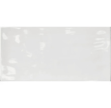 Steingut Metro-Fliese Loft weiß 10x20x0,7 cm glänzend