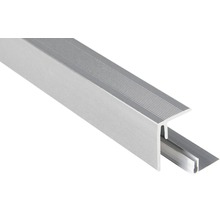 Konsta Seitenprofil Aluminium/Silbergrau 47x62x2500 mm