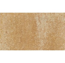 Nahaufnahme einer hellbraunen Steinplatte mit strukturierter Oberfläche.