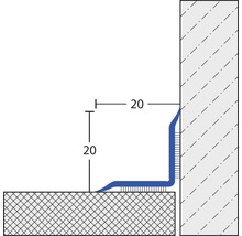 Skizze eines Bodenprofils mit Maßangaben