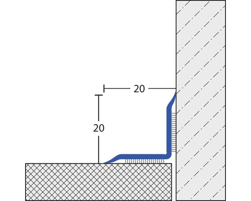 Anschlussband Saniflex weiß selbstklebend 20 mm 3,5 m lang