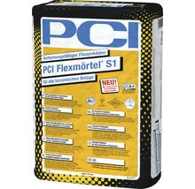 PCI Flexmörtel® S1 verformungsfähiger Fliesenkleber für alle keramischen Beläge grau C2TE-S1 20 kg