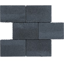 Sechs graue Pflastersteine