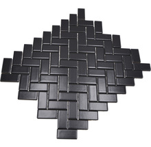 Mosaikfliese aus Keramik im Fischgrätmuster