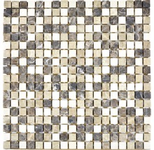 Natursteinmosaik MOS 15/95 30,5x30,5 cm beige/braun