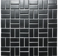 Produktbild: Keramikmosaik CWM 08BM schwarz 30x30 cm