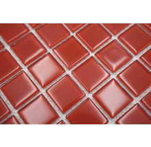 Quadratische Glasmosaikfliesen, Nahaufnahme