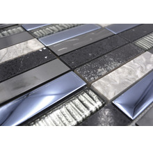 Mosaikfliese aus Glas und Stein