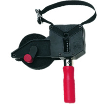 Farbauftragsgerät mit Griff und Tragegurt