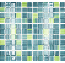 Crystal-Glasmosaik CM 4250 30,2x32,7 cm grün/blau
