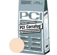 Produktbild: PCI Carrafug® Spezial Fugenmörtel für Naturwerksteinplatten jurabeige 5 kg