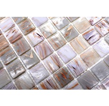 Quadratische Glasmosaikfliesen mit Muster