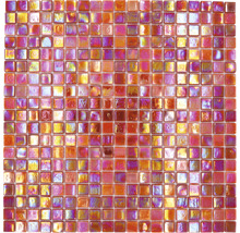 Glasmosaik GM MRY 933 31,7x31,7 cm mix rot