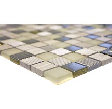 Mosaikfliese aus Glas und Stein