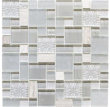 Produktbild: Glasmosaik XCM MC669 mix grau 30x30 cm