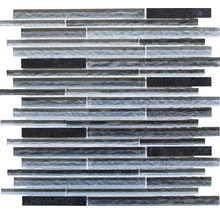 Produktbild: Glasmosaik XCM MS89 mix schwarz 29,8x29,8 cm