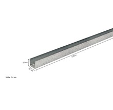 U-Profil aus Metall, 3 Meter lang