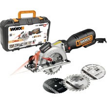 WORX WORXSAW Kreissäge mit drei Sägeblättern und Tragekoffer