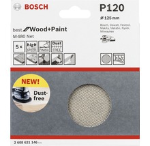 Bosch P120 Schleifgitter für Holz und Farbe, Durchmesser 125 mm