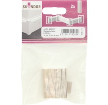 Skandor Sockelleisten-Eckstück Risseiche Natur, 16,5 x 16,5 x 40 mm
