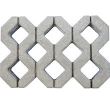 Rasengitterstein aus Beton mit quadratischen Aussparungen