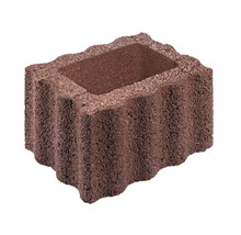 Blumenstein mit wellenförmiger Textur für Gartengestaltung