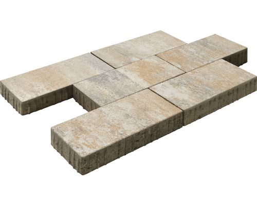 Rechteckiges Pflastersteinelement aus Beton
