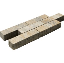 Rechteckige Pflastersteine aus Beton