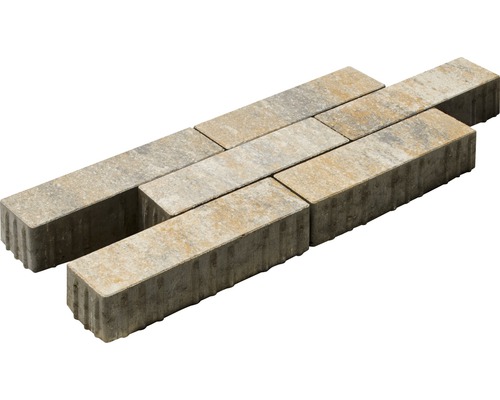 Rechteckige Pflastersteine aus Beton