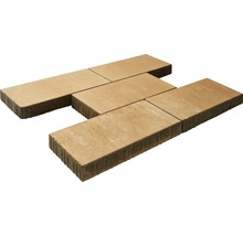 Rechteckige Pflastersteine aus Beton